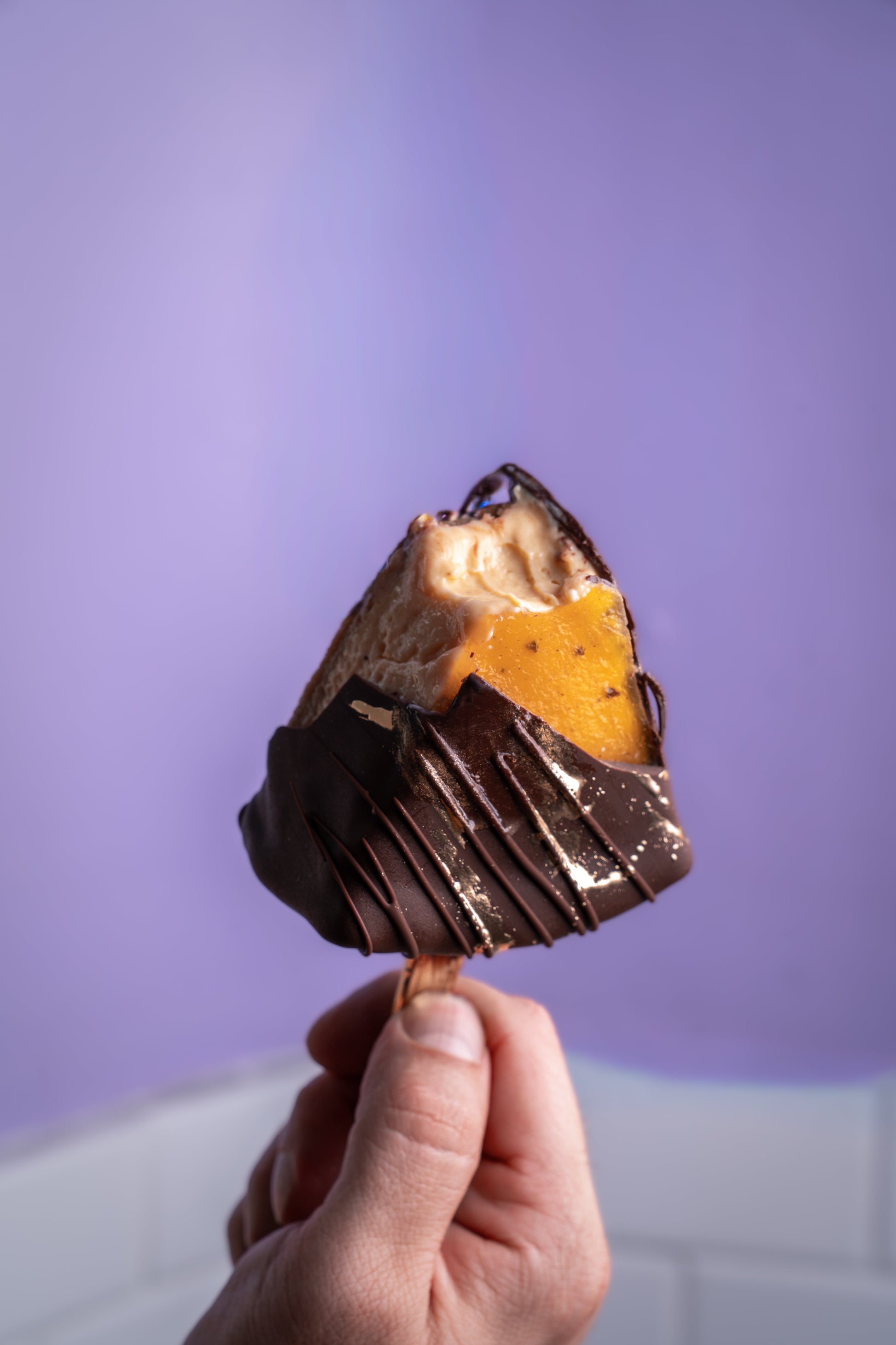 Frozen Passion Fruit Pie Pop