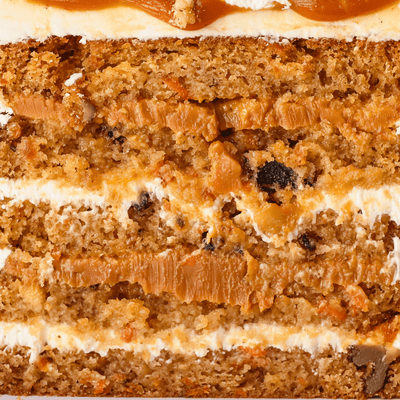 Carrot Dulce de Leche Cake Slice  | dbakers Sweet Studio — available for same-day pickup at dbakers Midtown Miami