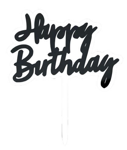 Happy Birthday Cake Topper  | dbakers Sweet Studio