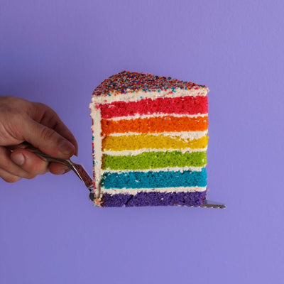 Rainbow Cake Slice  | dbakers Sweet Studio — available for same-day pickup at dbakers Midtown Miami