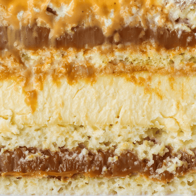 3 Leche Flan Cake Slice  | dbakers Sweet Studio — available for same-day pickup at dbakers Midtown Miami