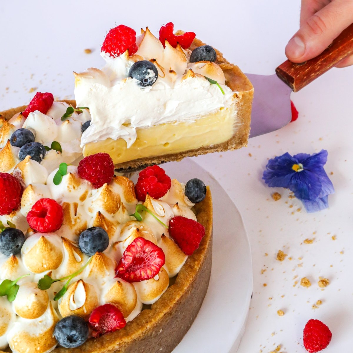 Whole Key Lime Deep Dish Pie  | dbakers Sweet Studio